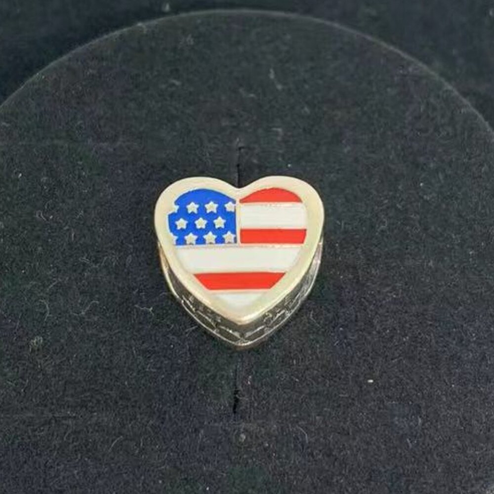 Pandora Myrtle Beach SC Heart Bead Charm Travel S925 Sterling Silver